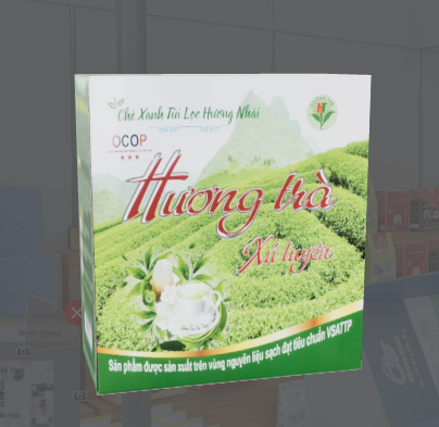 Hương trà xứ Tuyên - Chè xanh túi lọc hương Nhài - hộp thường